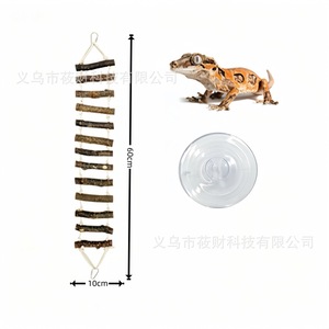 Chaise longue en bois pour reptiles, échelle, jouet d'escalade pour geckos léopards et <span class=keywords><strong>dragons</strong></span> barbus, décoration de terrarium pour animaux exotiques - Product Image 5