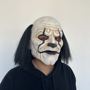 Máscara <span class=keywords><strong>de</strong></span> cara completa <span class=keywords><strong>de</strong></span> payaso <span class=keywords><strong>de</strong></span> terror Disfraz <span class=keywords><strong>de</strong></span> látex <span class=keywords><strong>de</strong></span> Halloween Scary Cosplay Prop Máscara espeluznante para hombres - Product Image 4