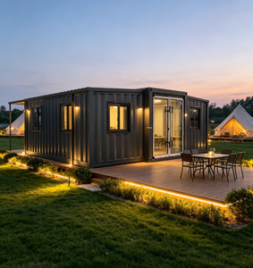 Maison modulaire préfabriquée à assemblage rapide personnalisée avec 4 chambres, maison conteneur extensible de 40 pieds - Product Image 1