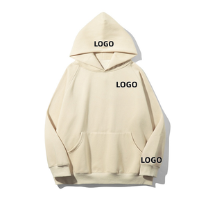 Sweat-shirt à capuche oversize en molleton de coton mélangé pour homme, style streetwear, avec patch lettres minimaliste, prêt à être expédié - Product Image 4