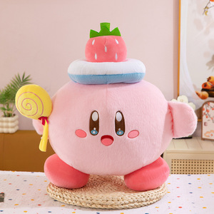 Nouvelle <span class=keywords><strong>Poupée</strong></span> Kirby en Tissu Mignonne en Forme d'Étoile Sucette, <span class=keywords><strong>Poupée</strong></span> Kirby en Tissu pour Fille, Cadeau Transfrontalier - Product Image 2