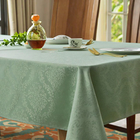 Nappes en polyester jacquard de style moderne, tissu décoratif imperméable et anti-débordement pour usage domestique, techniques tissées