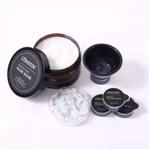 Black Deep Sea Caviar Extract Luxury Hair Care Masque Protein Caviar Essence Repair Hair Treatment Set