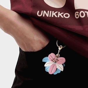 YY PU Elegant Floral Key Chains for Women Lily Flower <b>Bag</b> <b>Charm</b> & Keychain Cute Key Chain for Car Keys <b>Bag</b> <b>Charms</b> for GIfts - Product Image 4