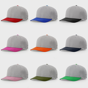 Casquette de baseball à séchage rapide avec <span class=keywords><strong>logo</strong></span> brodé personnalisé 632, vente en gros, haute qualité, 5 panneaux, perforations découpées au laser, Gorras, chapeaux de sport imperméables - Product Image 3
