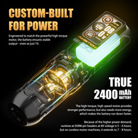 Machine à tatouer sans fil professionnelle Ambition Ninja pour moteur électrique sans balais 280, course réglable 2,2-4,2 mm, avec batterie