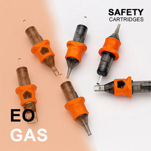 ตลับหมึกสีส้ม16ชิ้น/กล่องแบบใช้แล้วทิ้ง316มีเมมเบรนแม็กนัมสแตนเลสเข็มสักแบบถาวรสำหรับศิลปะบนร่างกาย - Product Image 4