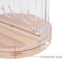 Support de rangement pour dosettes de café en acrylique transparent imprimé sérigraphié, conception flexible, logo personnalisé, tolérances de haute précision
