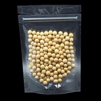 Refermable Ziplock Doypack Stand up Pouch Sac d'emballage alimentaire en plastique transparent avec fermeture éclair