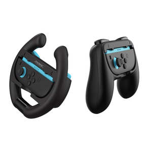 4Pcs Racing Style Volant pour Nintendo pour Switch 2-Hand Grip Game Controller Handle TNS-5110 Made of Durable Plastic - Product Image 4