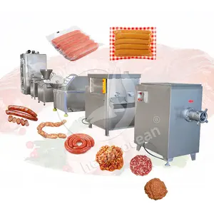 Oceaan Industriële Chorizo Worst Lijn Set Gerookte Worst Knoop Binden Worst Made Machine