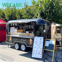 WECARE Remorque Foodtruck Mobile Bar Pizza Churros Taco Crêpe Bubble Boba Milk Tea Coffee Slush Fast Food Truck Trailer
