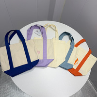 Sac fourre-tout en toile de coton recyclable de haute qualité avec motif lettres, broderie personnalisée, logo, cadeaux promotionnels, utilisation publicitaire