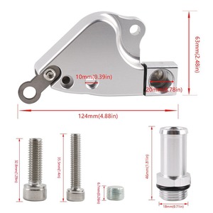 Adaptador de refrigerante para colector de admisión Auso-Racing de aleación de aluminio para Honda Civic Acura K20 K24 KSWAP, actualización de rendimiento. - Product Image 2