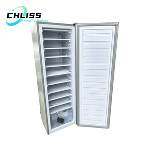 <b>12V</b> Solar <b>Freezer</b> 198L 11 Floor Design, Solar Powered Upright Ice Maker Rapid High-Capacity Solar Power Refrigerator Dual Power - Product Image 1