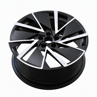 Jantes de voiture électriques forgées sur mesure 19x8.5 20x9 5x112 noires usinées style aérodynamique compatibles avec Audi E-tron Volkswagen EV