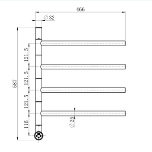 Вращающаяся вешалка для полотенец - Product Image 6