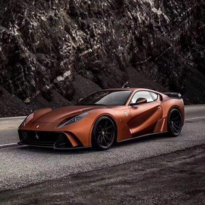 1,52*18m rollo Pvc burbuja libre marrón Super brillo vinilo coche Auto pegatina envoltura películas para vehículo - Product Image 2