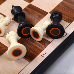 Vendita calda due in uno studente portatile pieghevole internazionale di scacchi e dama <span class=keywords><strong>gioco</strong></span> da tavolo all'ingrosso - Product Image 4