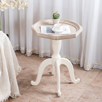 Tables basses en bois chêne nordique Accent fin canapé rond moderne luxe ensemble salon meubles café Tables d'appoint