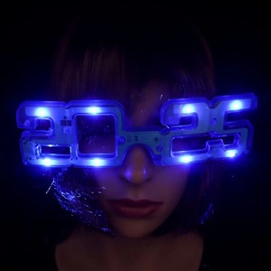 Lunettes LED de haute qualité 2025 qui brillent dans le noir, lunettes lumineuses, lunettes à volets LED pour le Nouvel An, fournitures pour événements et fêtes - Product Image 2