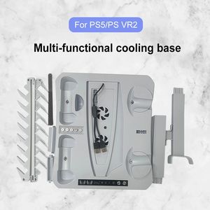 Support de refroidissement multifonctionnel pour Console <span class=keywords><strong>PS5</strong></span> avec 2 chargeurs de contrôleur CD <span class=keywords><strong>VR</strong></span> stockage de <span class=keywords><strong>casque</strong></span> pour PS VR2 station de charge - Product Image 4