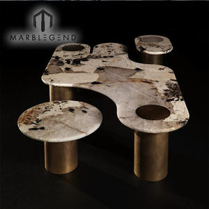 Encimeras de Granito Personalizadas, <span class=keywords><strong>Precio</strong></span> de Granito Patagonia, Cuarcita <span class=keywords><strong>Pandora</strong></span> Retroiluminada, Granito Dorado de Brasil para Cocinas de Lujo - Product Image 5