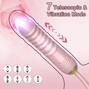 Stimulateur Clitoridien et Mamelonnaire, Appareil de Masturbation Féminine, Vibrateur Lèche-Langue Point G, Jouets Sexuels Rose avec Godemiché Pénétrant - Product Image 2