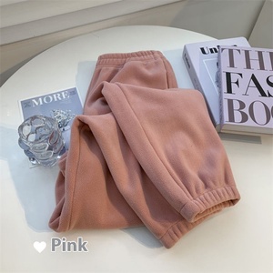 Pantalon chaud en polaire australienne double face pour femmes Pantalon <span class=keywords><strong>de</strong></span> survêtement thermique taille haute Loose Casual Winter <span class=keywords><strong>Harem</strong></span> Diverses couleurs chaudes - Product Image 4