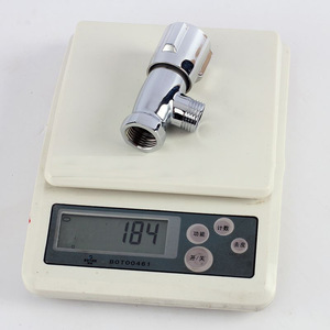 Válvula angular Crane Crown con rosca interna de 20 mm, acabado cromado, para conexión de agua fría y caliente en inodoros. - Product Image 2