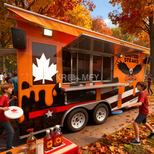 2025 Hot Selling Cater Ice Mobile <b>Trucks</b> For <b>Sale</b> Concession <b>Truck</b> Trailer Street <b>Food</b> Cart - Product Image 4