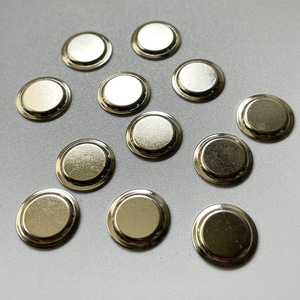 Round Magnetic Cap Badges Stainless Steel 15mm Circular Solid Color For <b>Name</b> <b>Tags</b> Hardware Accessories - Product Image 3