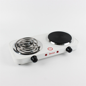 Appareils <span class=keywords><strong>de</strong></span> cuisine portables 2000 watts <span class=keywords><strong>de</strong></span> table cuisinière électrique plaques <span class=keywords><strong>de</strong></span> <span class=keywords><strong>cuisson</strong></span> avec <span class=keywords><strong>plaque</strong></span> chauffante solide et à serpentin - Product Image 1