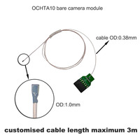 Módulo de Cámara Endoscópica Médica Mini Micro Ojos OCHTA10 de 1.3mm con 2 LEDs, Resolución 400x400, Gran Angular de 120°, USB, Impermeable, CMOS