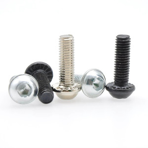 Tornillo de <span class=keywords><strong>cabeza</strong></span> <span class=keywords><strong>hexagonal</strong></span> en relieve de <span class=keywords><strong>cabeza</strong></span> semiredonda de acero M6M8 <span class=keywords><strong>cabeza</strong></span> de brida dentada con <span class=keywords><strong>cabeza</strong></span> de arandela antideslizante tornillo de silla giratoria - Product Image 2