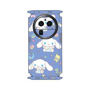 Funda para teléfono Oppo Find X6, cubierta completa, pegatina de dibujos animados EVA, diseño azul Miffy - Product Image 1