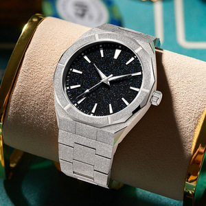 Nuovo Orologio da Uomo Classico di Lusso Personalizzabile con Logo, Minimalista, da Polso, al Quarzo, Interamente in Acciaio Inossidabile - Product Image 1