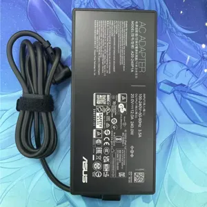 Fonte de energia para laptop 240W, carregador adaptador AC 20V 12A 6.0*3.7mm, compatível com Asus ROG