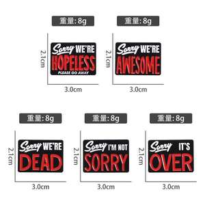 Broche de Metal con estilo Hippie elegante '<span class=keywords><strong>Sorry</strong></span> We Got Stoned' PARA EL Año Nuevo chino-Impreso UV para Pin de solapa para ropa - Product Image 6