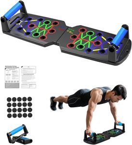 2025 Ensemble de planches de pompes multifonctionnelles portables en plastique, équipement de fitness pliable pour l'entraînement de la poitrine, de l'abdomen, des bras et du dos - Product Image 1