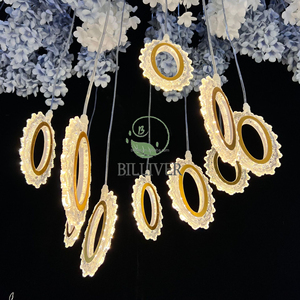 Vente en gros de lustre de mariage à 10 têtes plafond de mariage décoration de scène événement décoration de mariage plafonnier - Product Image 5