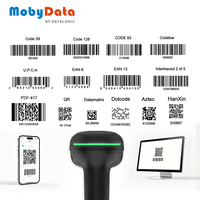 Lecteur de codes-barres Mobydata HS400 Lecteur de codes-barres 1D 2D Scanner filaire pour l'usine de fabrication