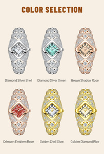 Montres LABAOLI <span class=keywords><strong>pour</strong></span> femmes, montres de luxe serties de diamants, élégantes, cadeaux <span class=keywords><strong>pour</strong></span> femmes, cadran carré, montre à quartz simple <span class=keywords><strong>pour</strong></span> femmes - Product Image 6