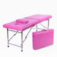Tragbare Moderne Klappbare Leder-Massageliege Salon-Spa-Bett für Hotel- und Badezimmernutzung