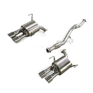 Sistema de Escape Catback de Alto Rendimiento con Cuatro Salidas para <span class=keywords><strong>Subaru</strong></span> <span class=keywords><strong>Impreza</strong></span> WRX <span class=keywords><strong>STI</strong></span> 2.0L 2.4L 2.5T, Modificaciones y Mejoras para Carreras - Product Image 1