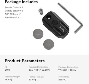 Smallrig không dây điều khiển từ xa cho Sony cho Canon cho máy ảnh <span class=keywords><strong>Nikon</strong></span>, phù hợp cho Sony và Canon và <span class=keywords><strong>Nikon</strong></span>-3902 - Product Image 5