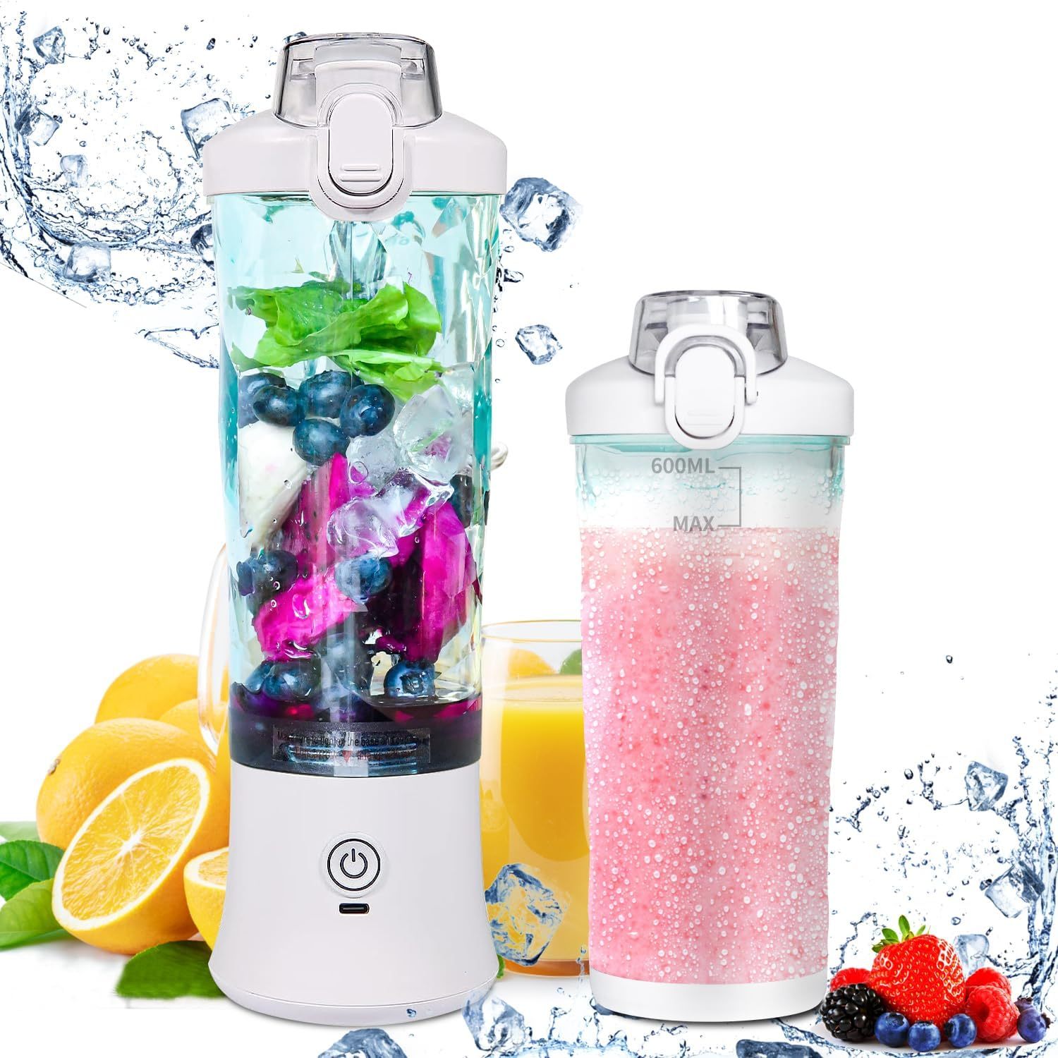 Wholesale New Design Juicer Blender Waterproof 600ML Blender Mixer Blend Mode and Pulse Mode 2 in 1 Portable Blender · image 1
