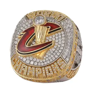 Uomini basket zircone cubico Lakers anello da campionato personalizzato Iced Out Crystal CZ Los Angeles Lakers Champion Rings
