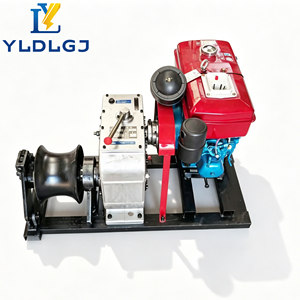Treuil à câble motorisé YILI de qualité utilitaire 5T avec moteur diesel, treuil de tirage pour machine professionnelle de pose de lignes électriques souterraines - Product Image 4