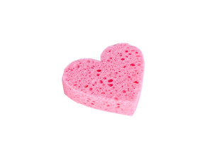 Esponja Facial de Celulosa Comprimida en Forma de Corazón, Esponja Linda para Limpiar el Rostro y Remover Maquillaje para el Cuidado de la Piel - Product Image 2